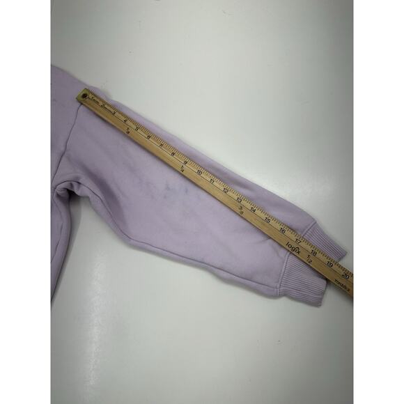 A New Day Womens Sweatshirt Size Large Purple Crewneck Cropped Pullover - Picture 10 of 13